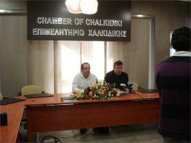 22-3-2011 Πολύγυρος Χαλκιδικής Συνέντευξη τύπου για τα προγράμματα του ΕΠΑΝ ΙΙ που διαχειρίζεται η ΚΕΠΑ-ΑΝΕΜ 