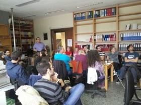 Ομιλία Υπεύθυνου Δημοσιότητας και Πληροφόρησης της ΚΕΠΑ-ΑΝΕΜ κ. Ιωάννη Τσιτσόπουλου στις ομάδες που συμμετέχουν στη β' φάση του διαγωνισμού ''Επιχειρηματική Ιδέα'' του ΑΠΘ