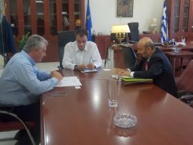 9-9-2014 Koζάνη-Συνάντηση ΚΕΠΑ-ΑΝΕΜ με το νεοκλεγέντα Περιφερειάρχη Δυτικής Μακεδονίας κ. Θεόδωρο Καρυπίδη