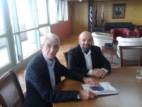 Meeting of the President of KEPA, KEPA-ANEM and EFEPAE, Mr. Thomas-Fokion Algianakoglou with the Mayor of Thessaloniki, Mr. John Boutaris Meeting of the President of KEPA, KEPA-ANEM and EFEPAE, Mr. Thomas-Fokion Algianakoglou with the Mayor of Thessaloniki, Mr. John Boutaris